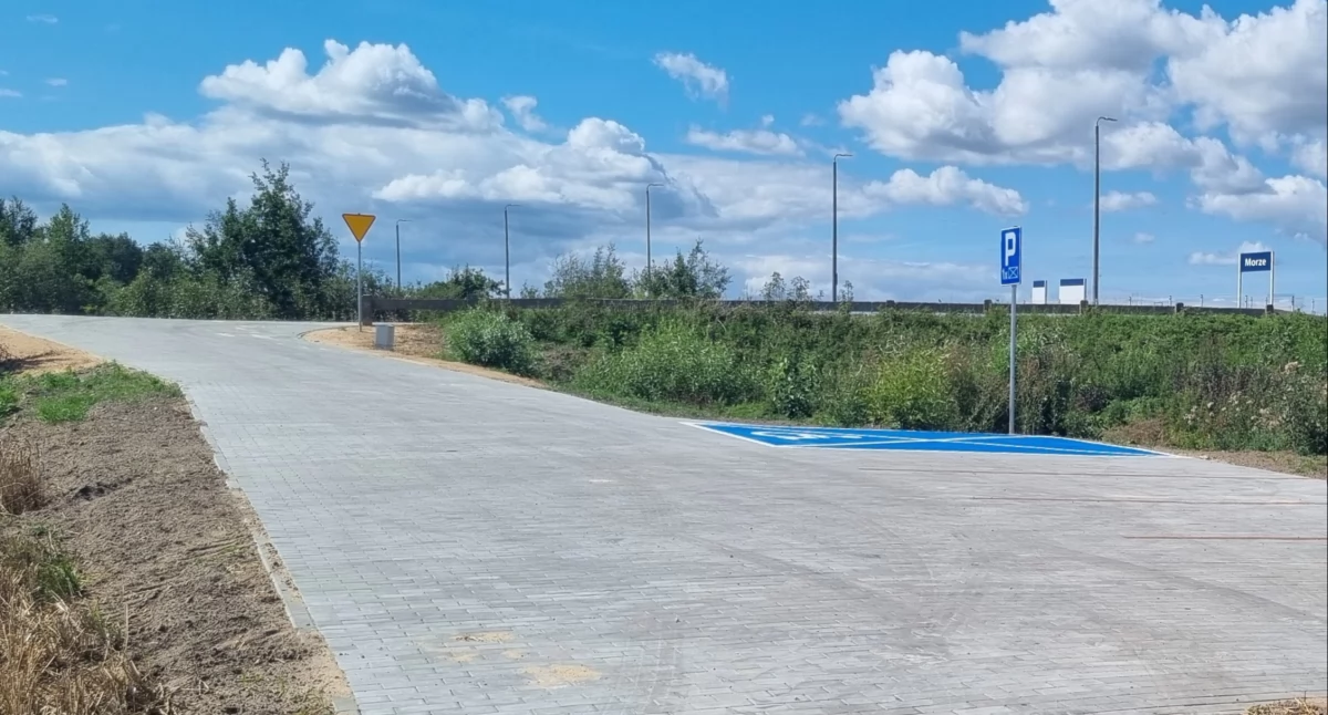 Tak wyglądała budowa parkingu przy przystanku Morze tuż przed końcem tegorocznych wakacji / Fot. Artur Rojek, Domost