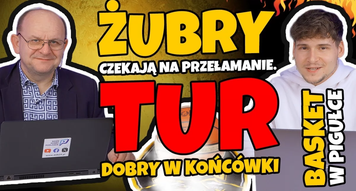 Podlaski basket w pigułce: Żubry czekają na przełamanie. Tur dobry w końcówki (WIDEO)