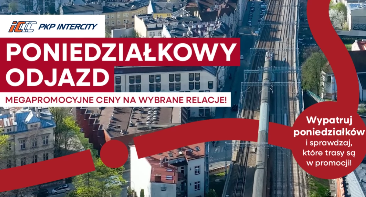 Tani poniedziałek: oszczędź na promocji na biletach PKP Intercity z Białegostoku!