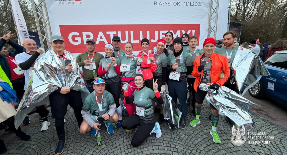 Pobiegli dla Niepodległej! Terytorialsi uczcili święto w Białymstoku