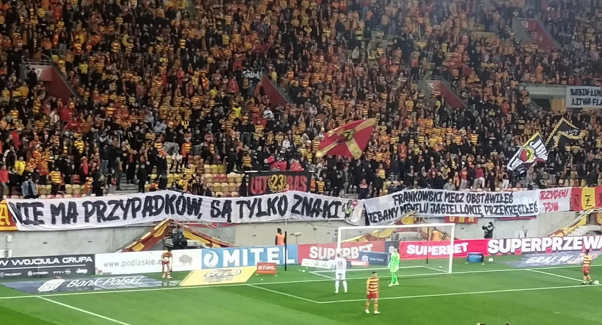 150 tysięcy kary dla Jagiellonii. Tyle wyceniała Ekstraklasa, PZPN i UEFA żółto-czerwoną Ultrę
