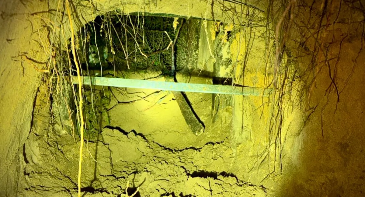 Granica, Podkop gigant granicą! Straż Graniczna zatrzymała migrantów - zdjęcie, fotografia