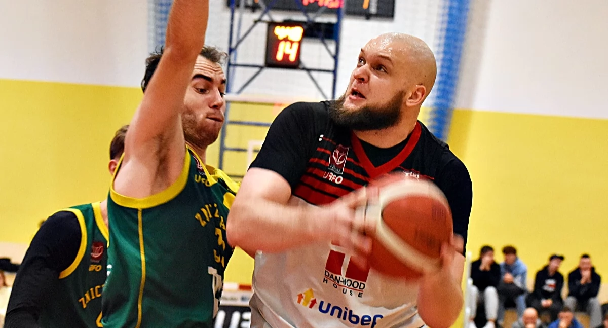 Fot. Fb. Tur Basket Bielsk Podlaski /Mateusz Fatz był najskuteczniejszy w swojej ekipie w sobotnim meczu z Hydrotruck Radom 