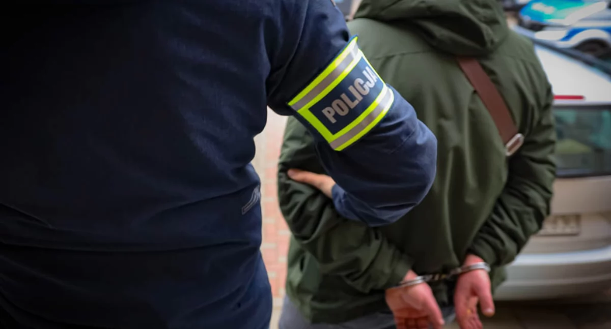 Zatrzymanie Białorusina / Fot. Podlaska KAS