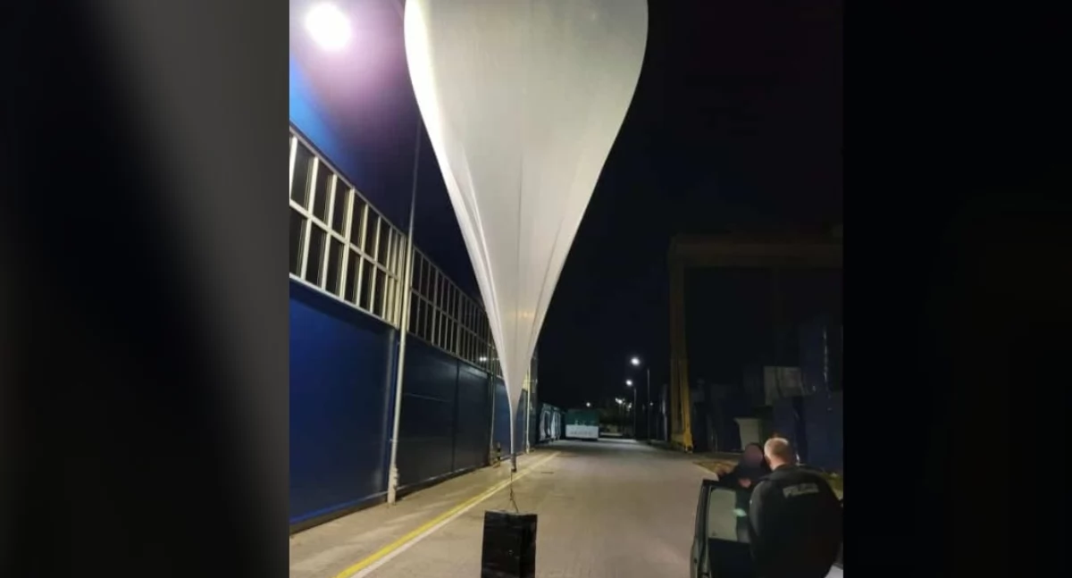 Fot. W listopadzie jeden z balonów przemytników wylądował w Bielsku Podlaskim 