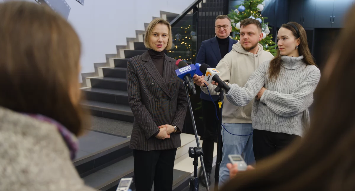 Zdjęcie z briefingu prasowego dotyczącego zakończenia projektu / Fot. BOK/M. Pawlukiewicz