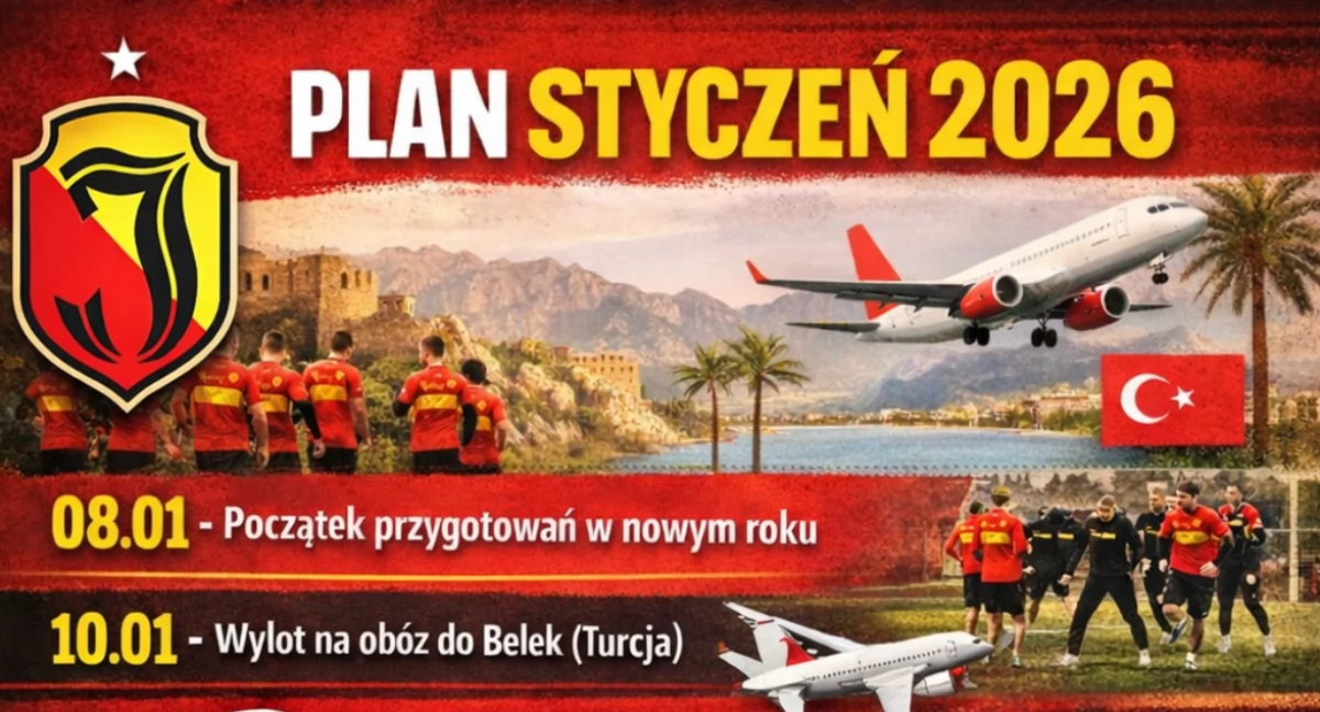 Jagiellonia, Intensywny styczeń Jagiellonii Przygotowania Turcji losowanie pucharów powrót Ekstraklasy - zdjęcie, fotografia