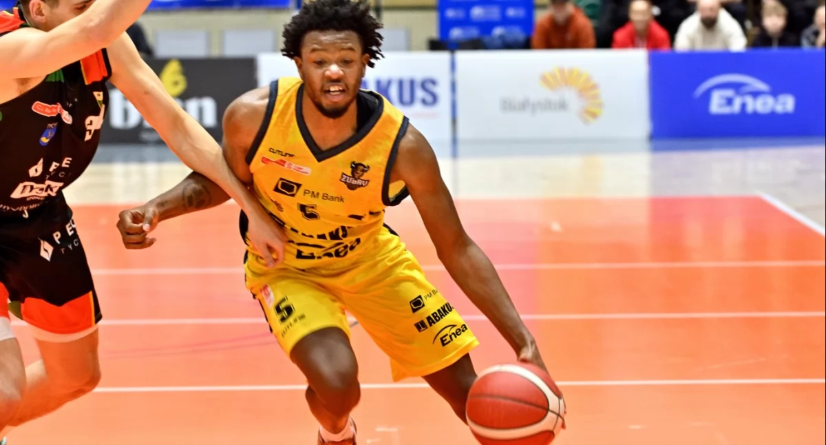 Fot. Żubry Białystok / Świetny mecz rozegrał Myles Douglas, który zdobył 27 punktów. 