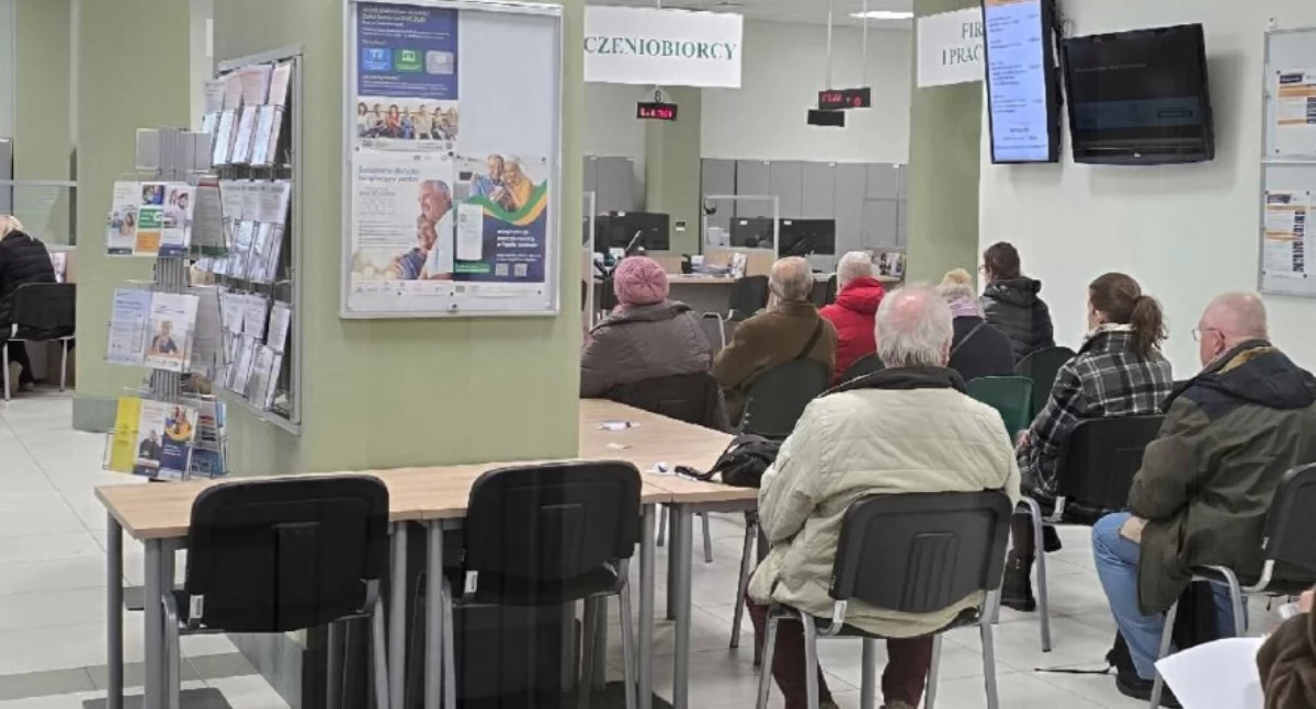 Sala obsługi klientów białostockim oddziale ZUS