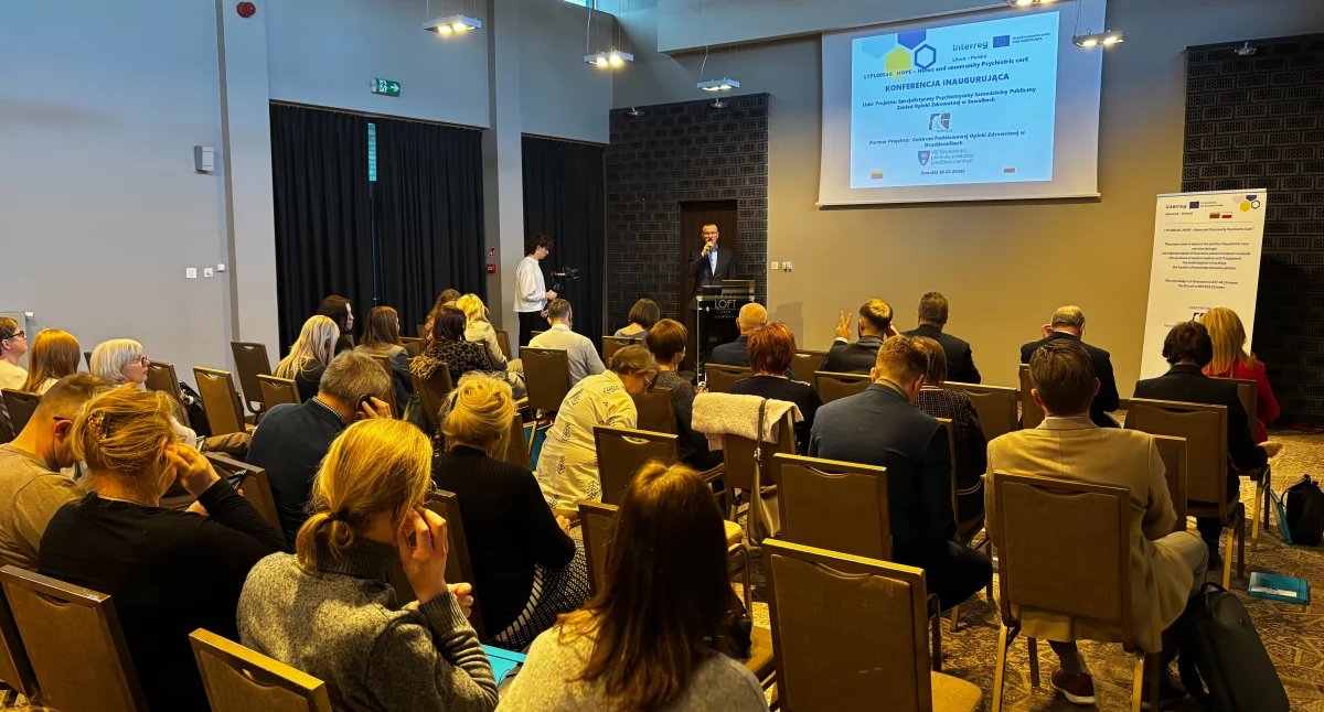 Zdjęcie z konferencji inaugurującej projekt / Fot. mat. pras.