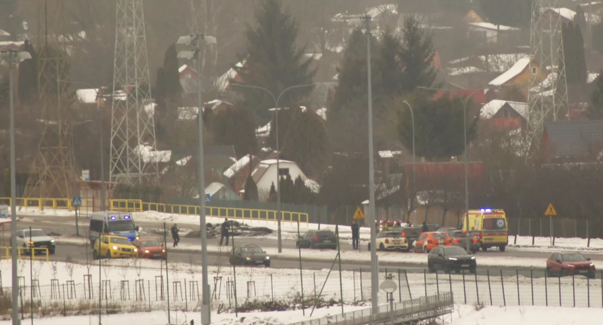 Fot. Kolizyjne Podlasie / Wypadek przy skrzyżowania Hallera - Świętokrzyska w Białymstoku 