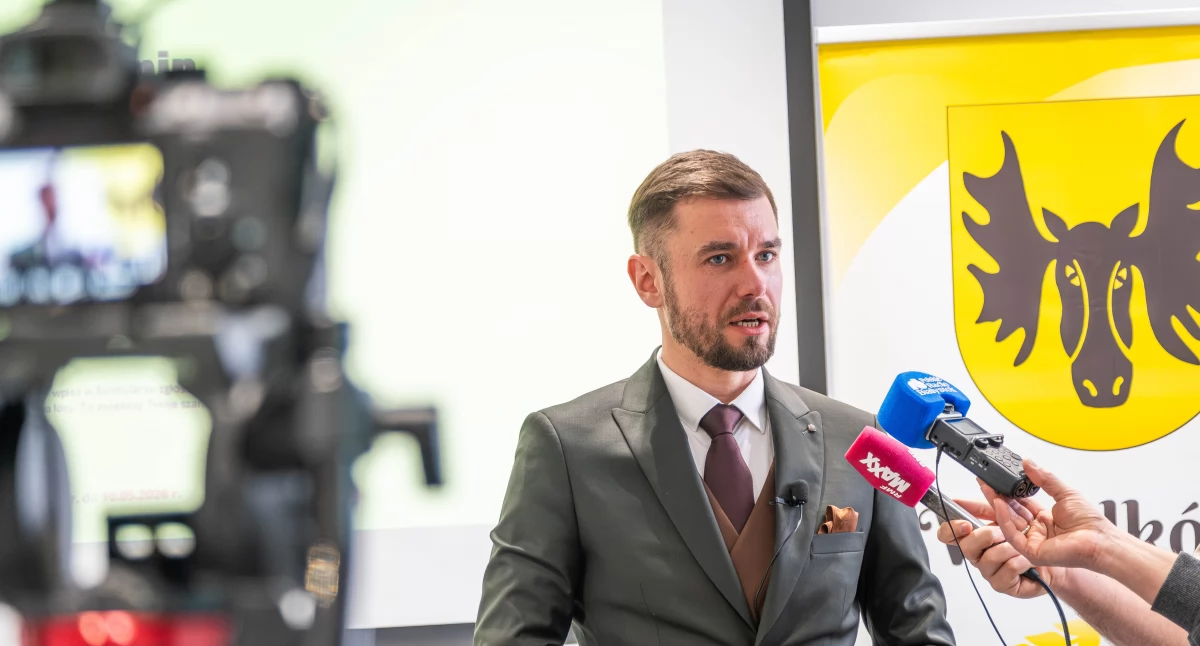 Burmistrz Wasilkowa Adrian Łuckiewicz / Fot. mat. pras.