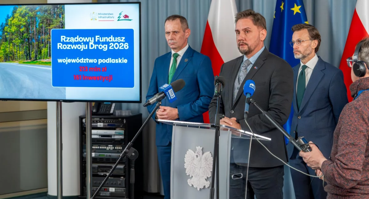 Na pierwszym planie wicewojewoda podlaski Paweł Krutul / Fot. PUW