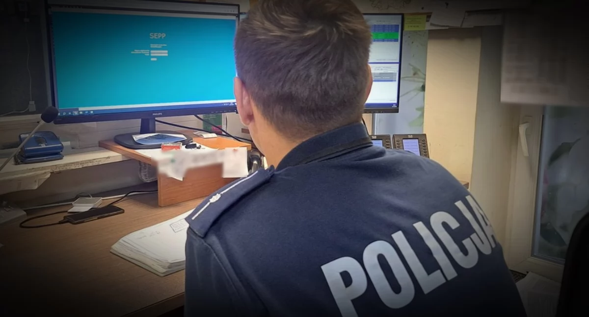 Dyżurny policji / Fot. KPP w Bielsku Podlaskim