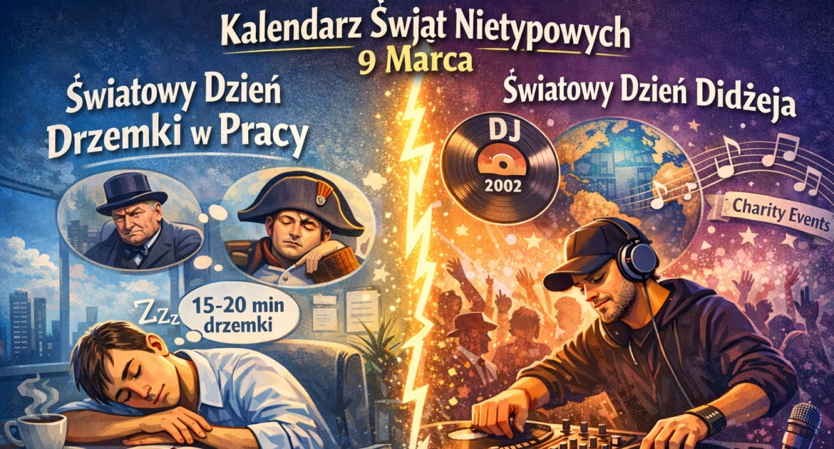 Styl życia, Marca Światowy Dzień Drzemki Pracy Światowy Dzień Didżeja - zdjęcie, fotografia