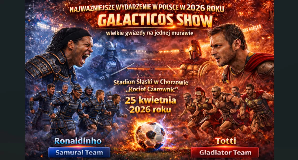 Piłka nożna, Galacticos Najważniejsze wydarzenie POLSCE można przegapić - zdjęcie, fotografia