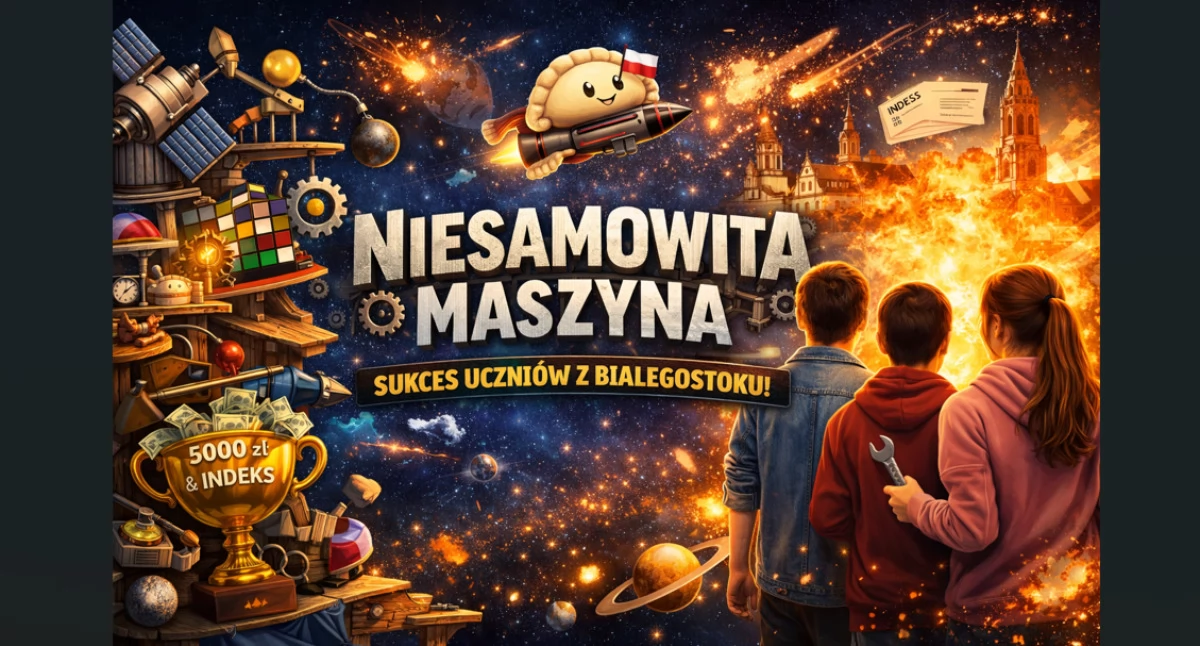 Edukacja, Kosmiczna kreatywność młodych konstruktorów Białystok znów podium - zdjęcie, fotografia