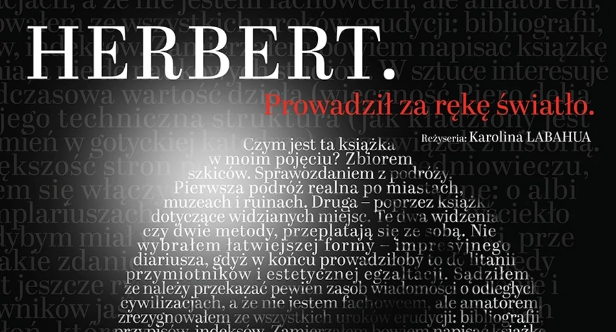 Kulturalne, Teatr zaprasza Herberta - zdjęcie, fotografia