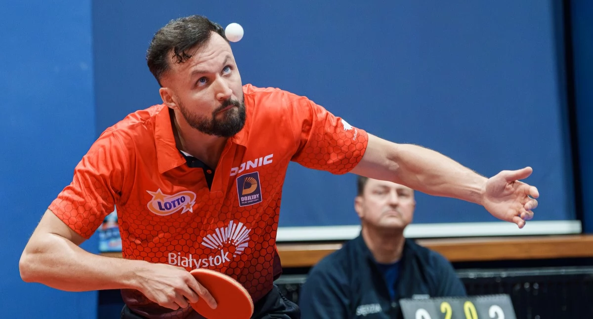Tenis stołowy, Patryk Chojnowski opuszcza Dojlidy Białystok Kapitan żegna klubem - zdjęcie, fotografia