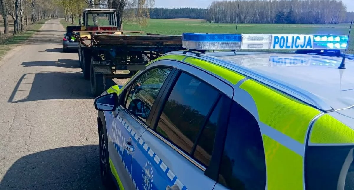 Kryminalne, Pijani traktorzyści zablokowali podlaskie drogi! - zdjęcie, fotografia