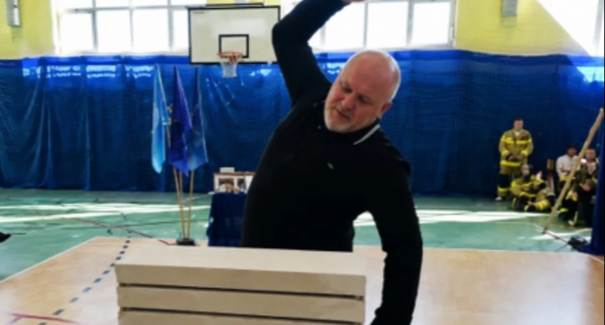 Żubr z Podlasia… z gracją czapli