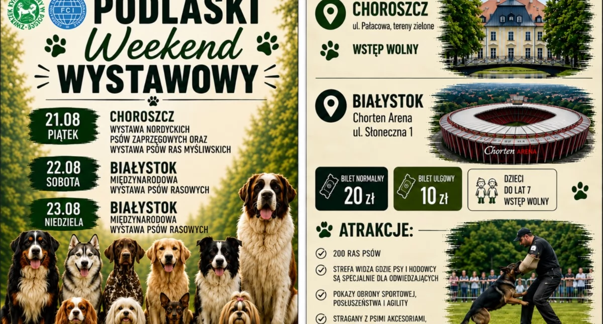 Choroszcz i Białystok stolicą psów rasowych