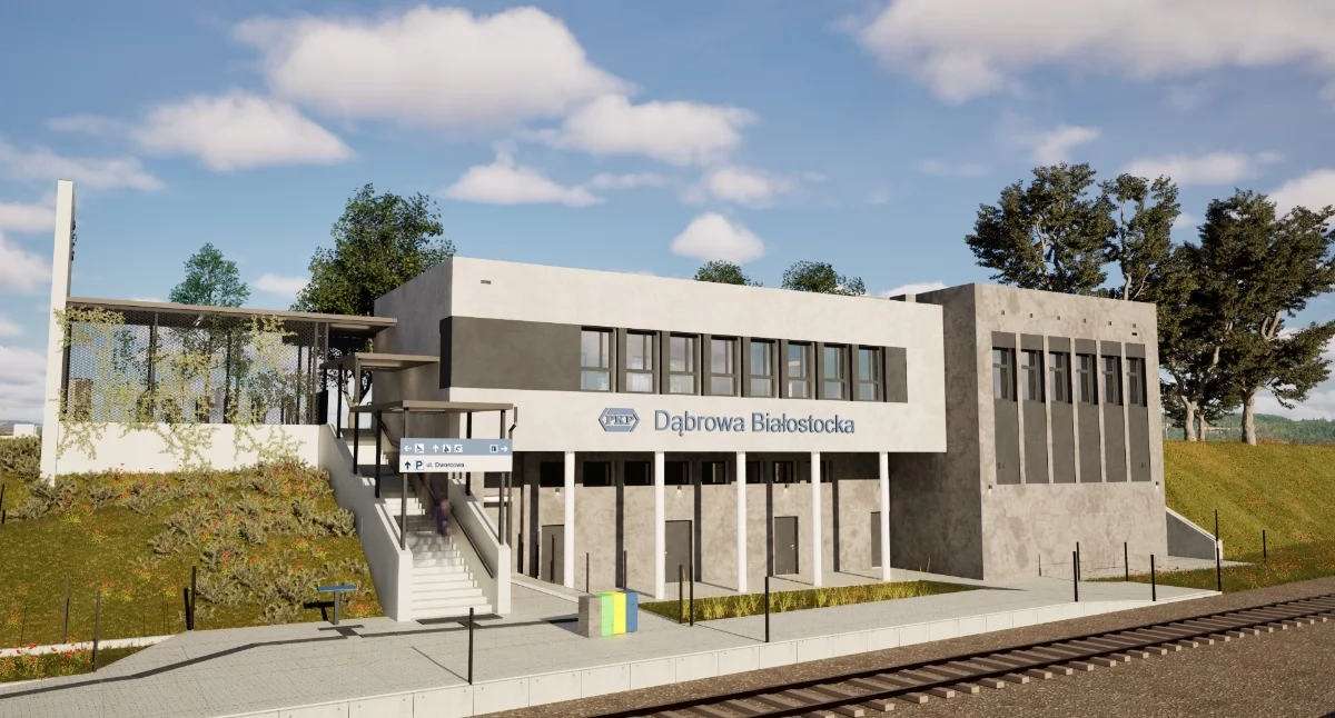 Nowy dworzec w Dąbrowie Białostockiej do 2028