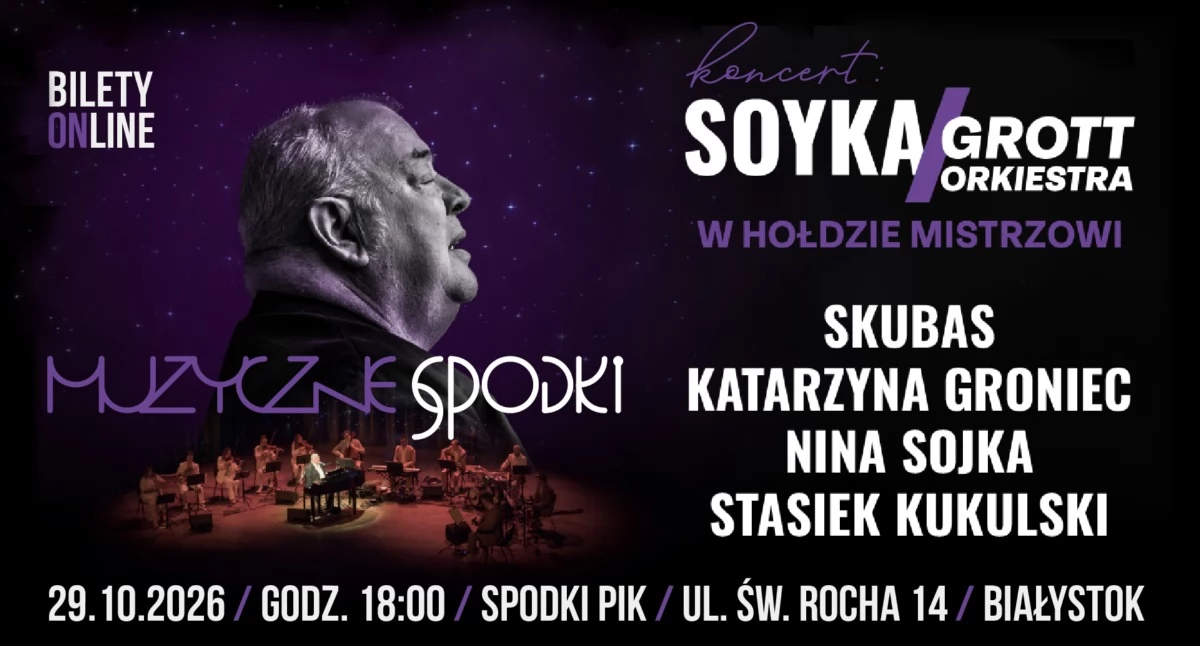 Eventy, Kultowy Soyka wybrzmi białostockich Spodkach - zdjęcie, fotografia