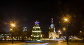 Rynek świątecznie2 Pałac Branickich