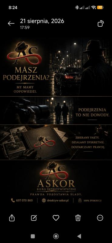     BIURO  DETEKTYWISTYCZNE “ASKOR”...