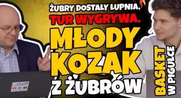 Basket w pigułce: Żubry dostały łupnia, Tur wygrywa. Młody Kozak z Żubrów (WIDEO)