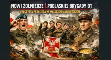 Nowi żołnierze w szeregach 1 Podlaskiej Brygady OT. Uroczysta przysięga w Wysokiem Mazowieckiem