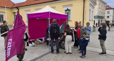Razem zbiera podpisy przeciwko zbrodniom Izraela. W tle zbrodnicza wojna i makluba! 