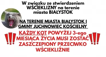 Uwaga, wścieklizna w Białymstoku! Wyznaczono strefę zagrożenia i nowe obowiązki