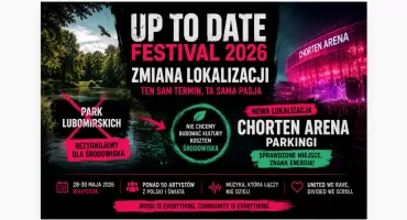 Up To Date Festival 2026 zmienia lokalizację. Organizatorzy stawiają na ekologię i odpowiedzialność