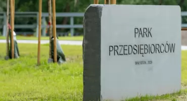 Nowy park w stolicy województwa: na Bacieczkach otwarto Park Przedsiębiorców