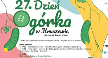 Ogólnopolski Dzień Ogórka i bezpłatny autobus z Białegostoku! Rzut ogórkiem, ziołowe warsztaty i Wojciech Gąsowski! 