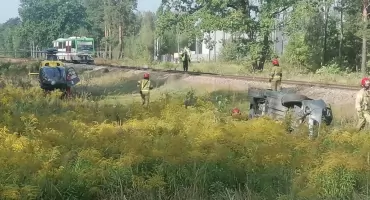 Wypadek na przejeździe w Sobolewie. Zatrważający bilans policyjnych kontroli na przejazdach kolejowych