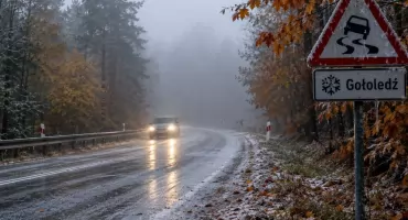 Uwaga kierowcy! Przymrozki i mgła w podlaskim!