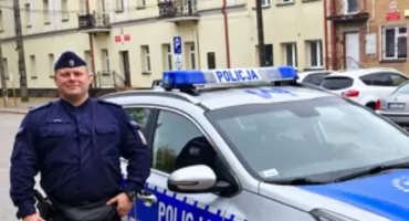 Czujność policjanta uratowała życie młodemu mężczyźnie